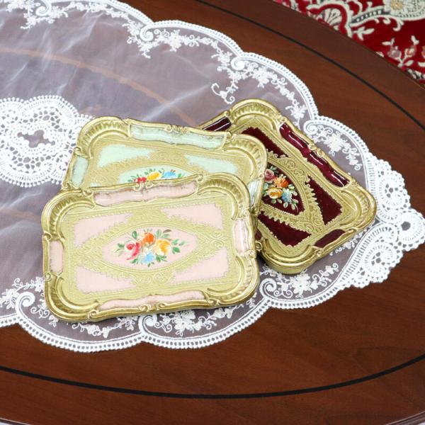 イタリア製 トレイ Sサイズ 3色より選択 アンティーク クラシック 輸入