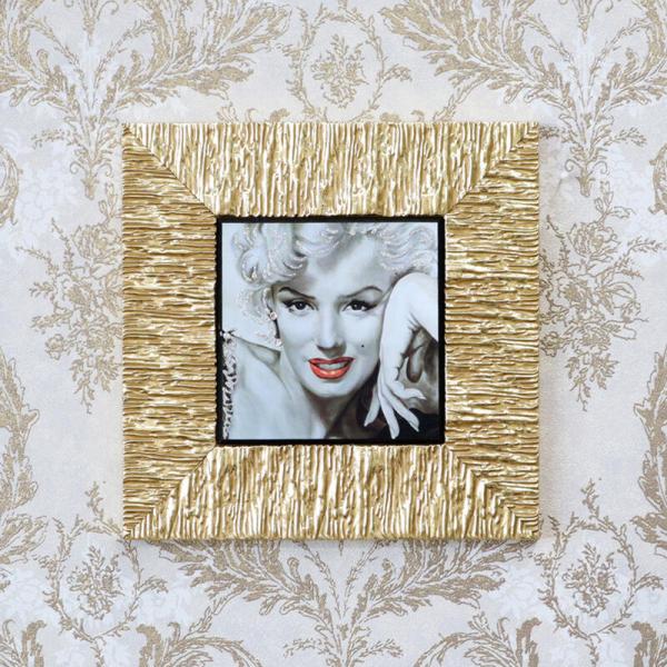 イタリア アートフレーム マリリン モンロー シルバー 1414-629