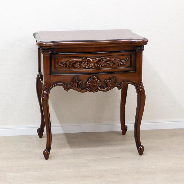 マホガニー サイドテーブル クラシック アンティーク シンプル