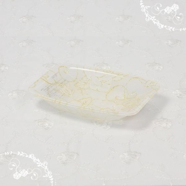 ローズアクリルソープディッシュカラー ホワイトグリッター Reamk 0213 Liberro Biz