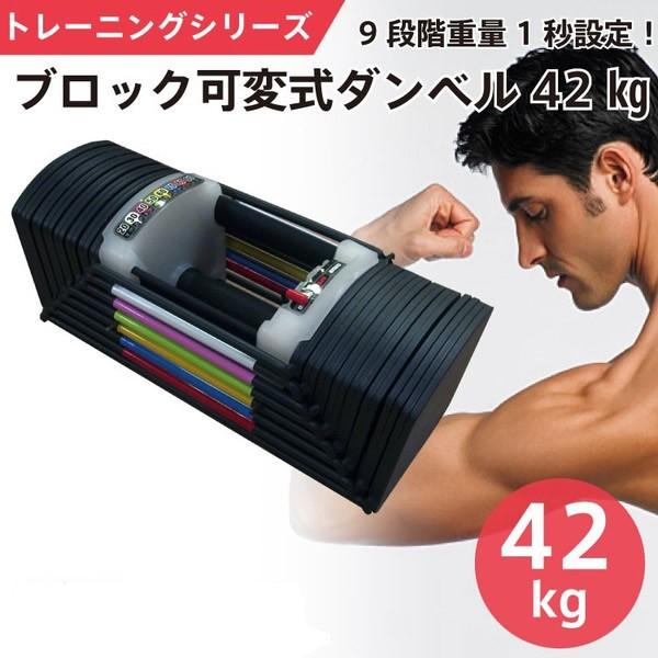 可変式ダンベル 40kg 2個セット 合計80kg ブロックダンベル 2個口