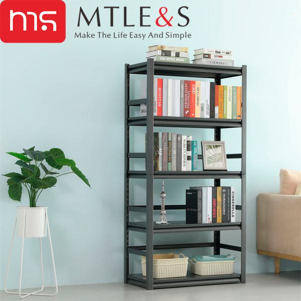 MTLES 5段スチールラックラック棚キャスター付きメタルラックオープン