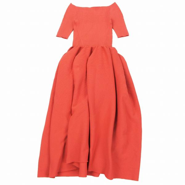 CFCL ロングワンピース　RED 新品未使用　オフショルダー　Lサイズ　希少 CFCL（シーエフシーエル） POTTERY HS OFF SHOULDER SHORT SLEEVE