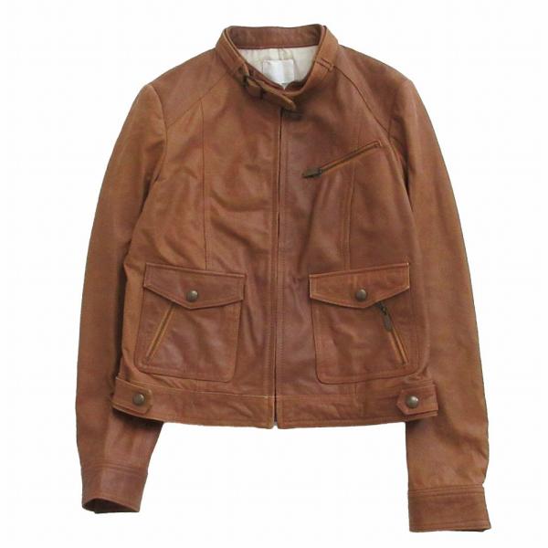 自由区（ジユウク） 羊革 ラムレザー ライダースジャケット ジップ