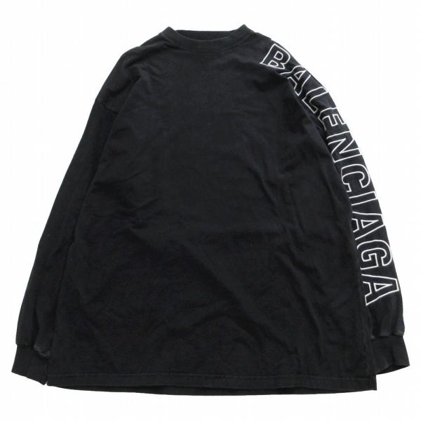 BALENCIAGA（バレンシアガ） ロゴ刺繍 ロングスリーブ カットソー T