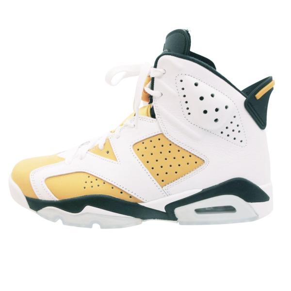 ナイキ エアジョーダン 6 レトロ ホワイト/イエローオークル/ブラック CT8529-170 AIR JORDAN 6 RETRO 26.5cm メンズ 【中古】