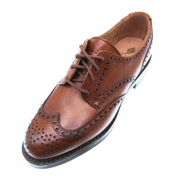 Crockett&Jones ウィングチップ レザー ドレスシューズ Crockett&Jones ウィングチップ レザー ドレスシューズ