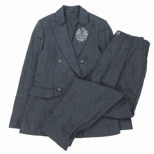 ブルネロクチネリ　セットアップ　スーツ 54 新品未使用 BRUNELLO CUCINELLI（ブルネロクチネリ） 極美品 ストライプ柄 スーツ