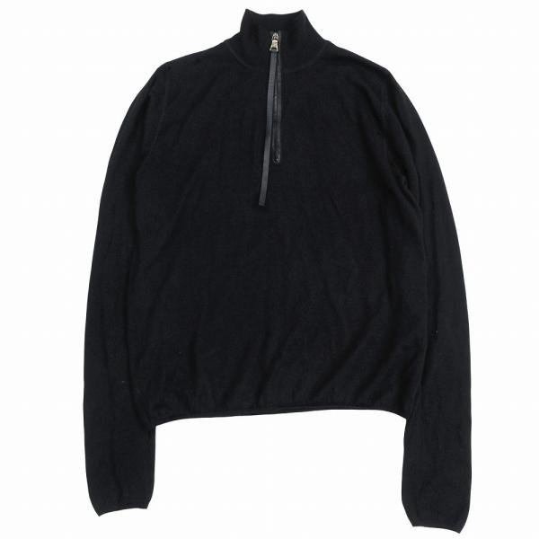 美品 PRADA 22SS リブクルーネックニット 長袖 レーヨン混 黒 42 美品 PRADA 22SS リブクルーネックニット 長袖 レーヨン混 黒 42 prada
