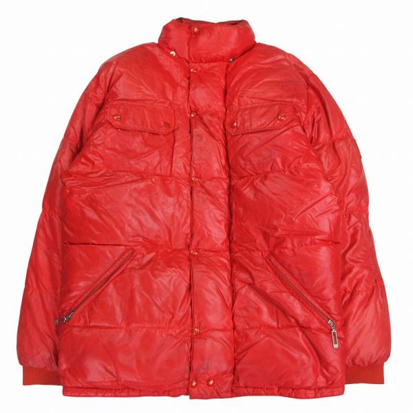 ビンテージ フランス ANORALP 羽毛100%ダウンジャケット赤 ビンテージ フランス ANORALP 羽毛100%ダウンジャケット赤
