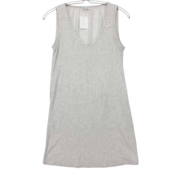 Brunello Cucinelli ブルネロクチネリ タンクトップ モニーレ装飾 霜降り柄 ノースリーブ