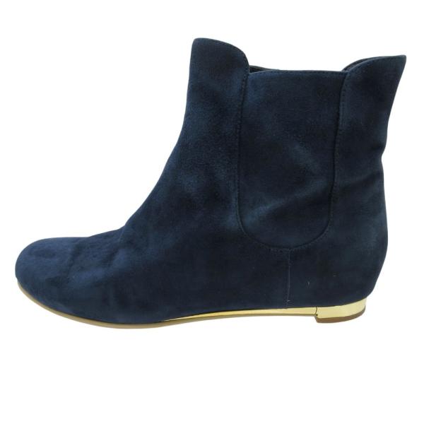 COLE HAAN コールハーン ブーツ D40646 ショートブーツ シューズ サイドジップ ネイビー レディース