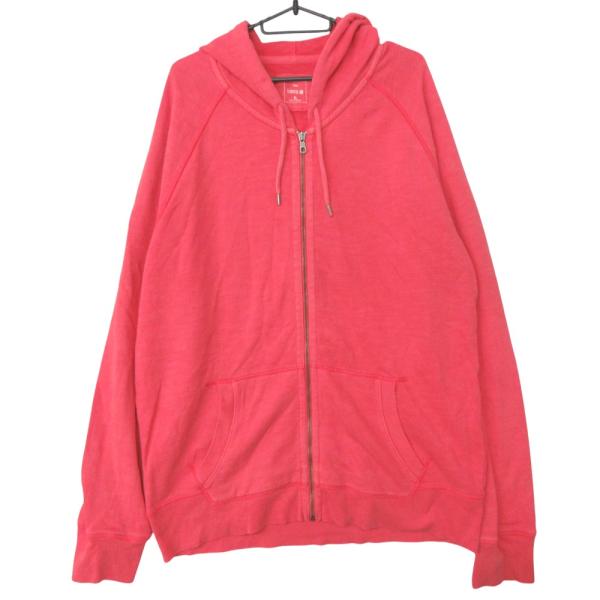 GAP ギャップ パーカー Lived-In Fleece Zip Hoodie スウェット ジップアップ フーディ トップス レッド