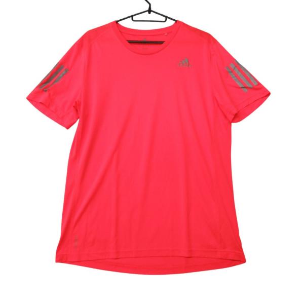 adidas アディダス 半袖Ｔシャツ OWN THE RUN TEE クルーネック ロゴ 蛍光 スポーツウェア カットソー