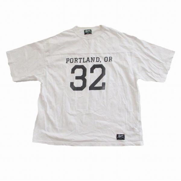 Danner ダナー 半袖Ｔシャツ ピグメントダイフットボールティーシャツ トップス ロゴ ホワイト M