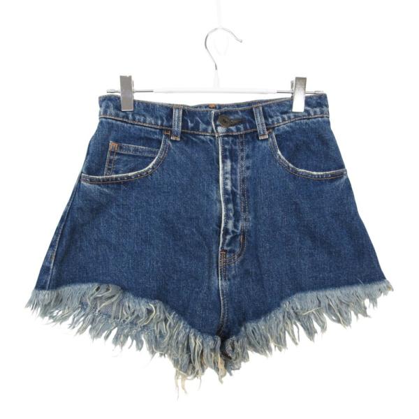 美品 MOUSSY マウジー ショートパンツ デニム ショーツ ボトムス ヴィンテージ ブルー 1 【S】