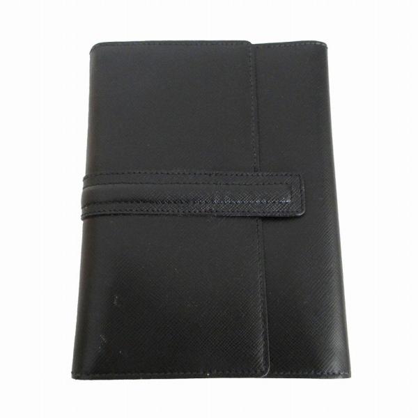 LANCEL ランセル 三つ折り財布 レザー 財布 ウォレット ブラック メンズ 【中古】