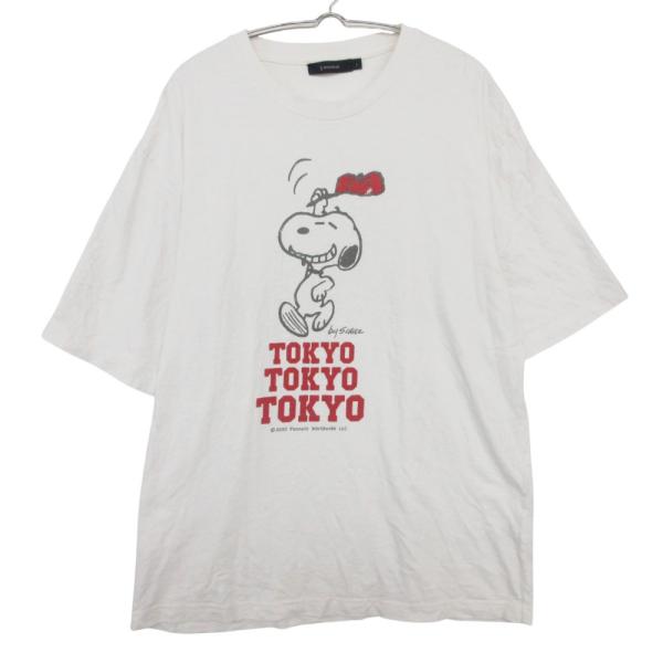 RAGEBLUE レイジブルー 半袖Ｔシャツ プリント スヌーピー ホワイト L メンズ 【中古】