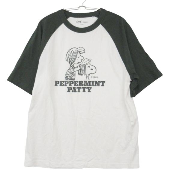 UNIQLO ユニクロ 半袖Ｔシャツ コットン100％ ラグランTシャツ スヌーピー ピーナッツ