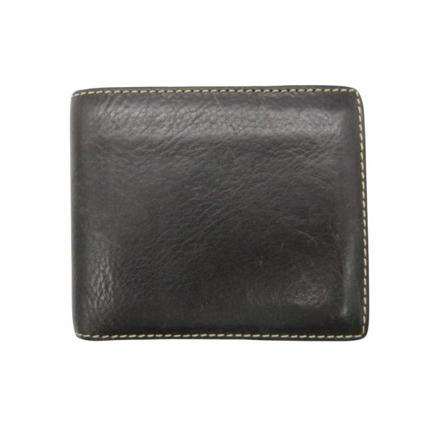 STEFANOMANO ステファノマーノ 二つ折り財布 レザー ウォレット ブラック メンズ レディース