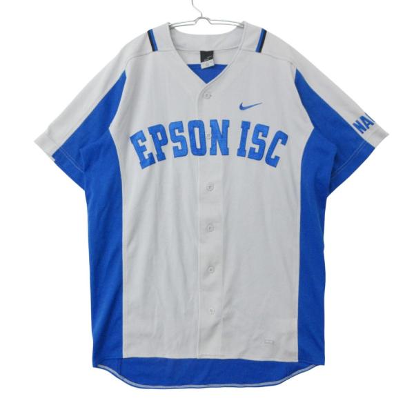 NIKE ナイキ DRI-FIT 半袖シャツ トップス ユニフォーム NAGANO ロゴ 日本製 スポーツウェア グレー