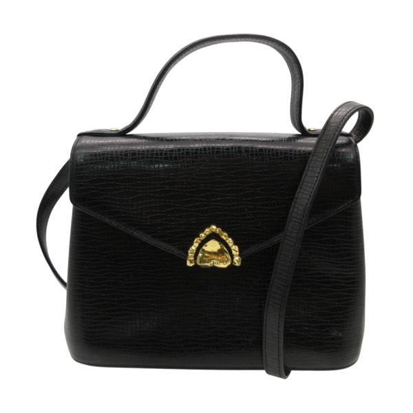 emanuel ungaro ウンガロ ショルダーバッグ ハートモチーフ 2WAY レザー ハンドバッグ ゴールド金具