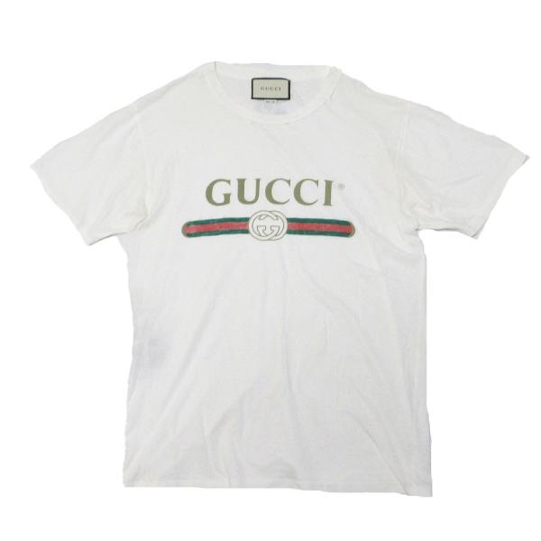 GUCCI（グッチ） ヴィンテージロゴ Tシャツ 半袖 トップス ホワイト