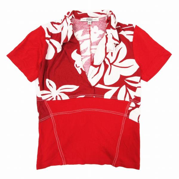 90s gianfranco ferre オープンカラーシャツ麻リネン