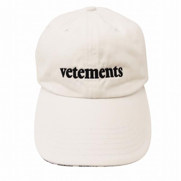 キャップ コラボ Reebok × VETEMENTS 帽子 キャップ ウォッシュド加工 コラボ Reebok ヴェトモン VETEMENTS 帽子