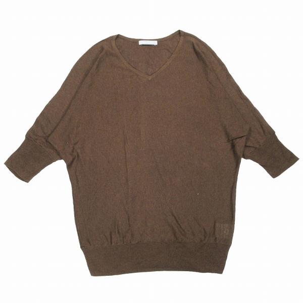 新品　セオリーリュクス完売秋冬Vネックチュニックトップス　38 theory luxe（セオリーリュクス） シルク リネン サマー ニット V