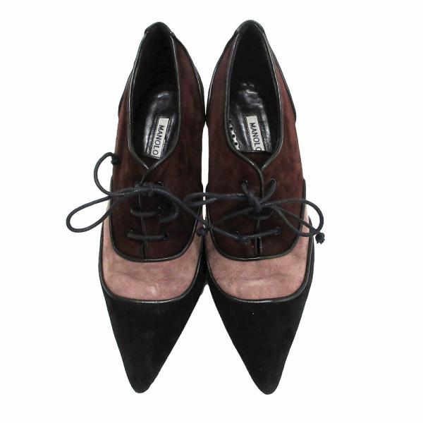 MANOLO BLAHNIK（マノロブラニク） MANOLO BLANIK スエード レース