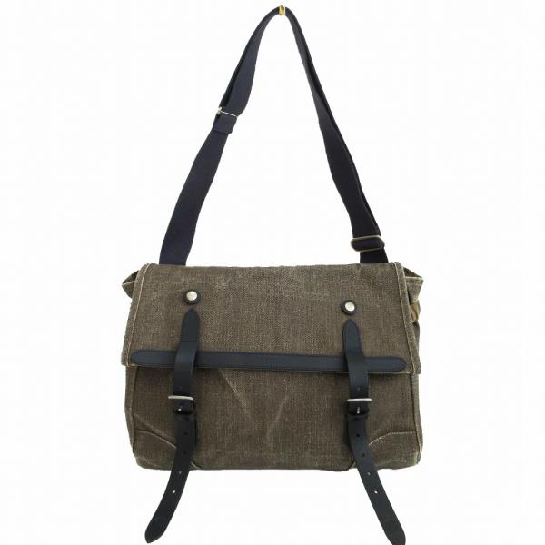 リネンコットンメッセンジャーバッグ NORTH SEA CLOTHING ノースシークロージング リネンキャンバス