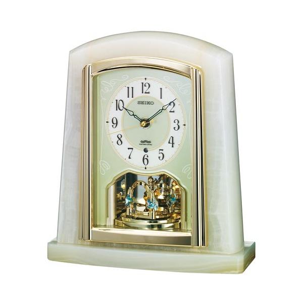 SEIKO オニキス枠 電波 置時計 BY223M : 時計と雑貨のお店 Re-NET