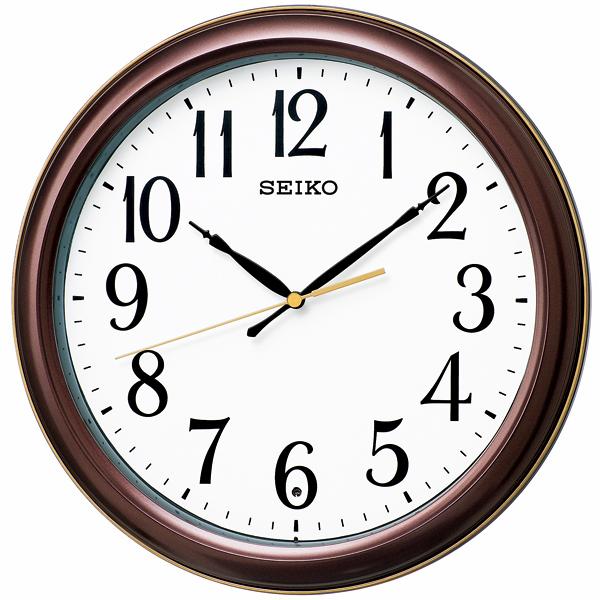 他サイト： SEIKO プラスチック枠 茶 アナログ電波掛時計 KX234Bの商品画像