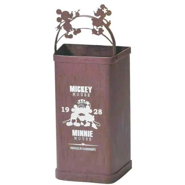 セトクラフト ディズニー ミッキー＆ミニー 傘立て SD-6052-BR : 時計