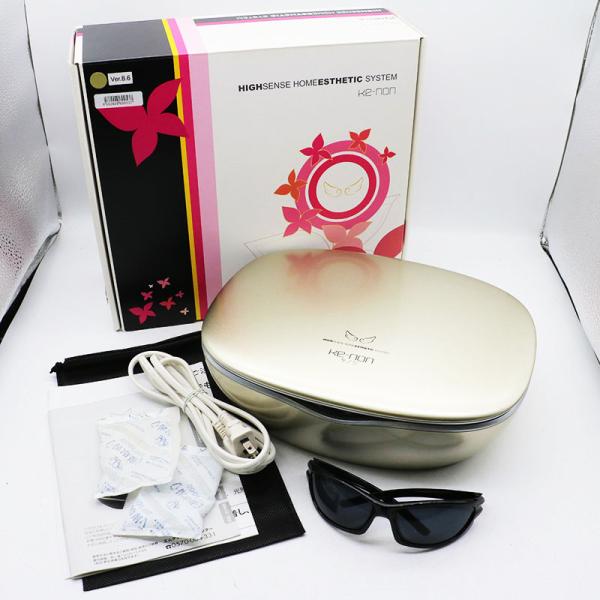 KE-NON 脱毛器 NIPL-2080 日本製 KE-NON 家庭用光脱毛器 デジタル表示 ピンク NIPL-2080 動作品 NIPL