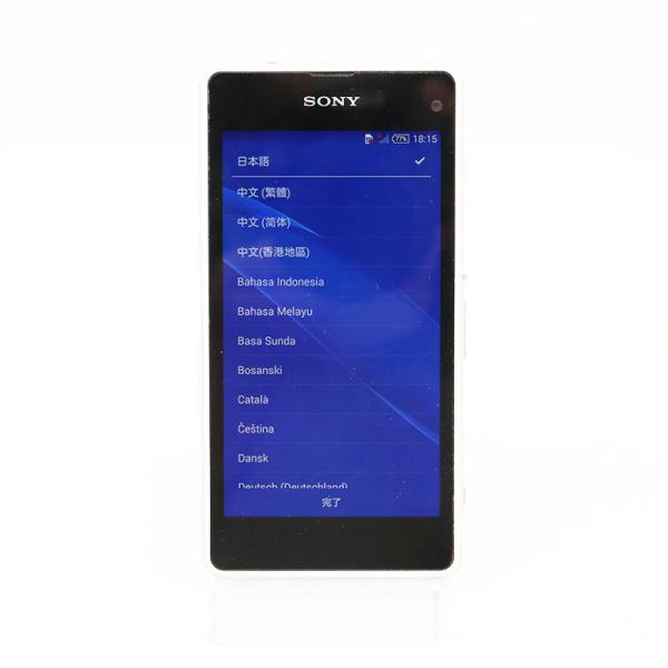 Xperia J1 SONY XPERIA エクスペリア Compact ホワイト モデル