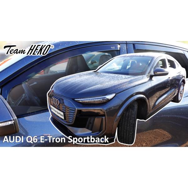 アウディ Q6 e-tron GF スポーツバック 2025年〜 ※バーチャルエクステリアミラー装着車にも取付可 HEKO ドアバイザー フロント&am