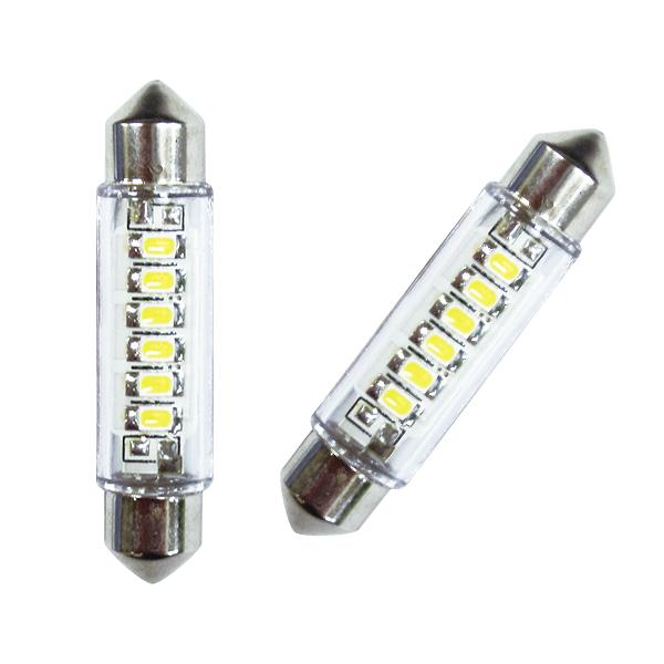 R.A.C LED  K5W T10x41 12V10W 発光色ホワイト 2個入り