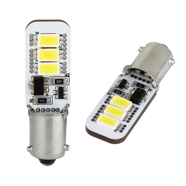 R.A.C LED  H6W 12V6W キャンセラー内蔵 発光色ホワイト 2個入り