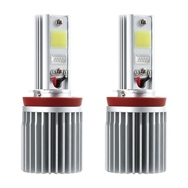 R.A.C 12V車用 LEDバルブ H8/H11/H16 3600ルーメン 6300ケルビン 20W 2個入り