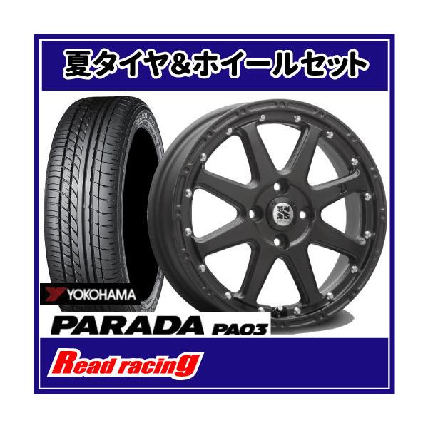 PARADA PA03 エクストリームJ 14X4.5J 4H/100 +43 ヨコハマ パラダ