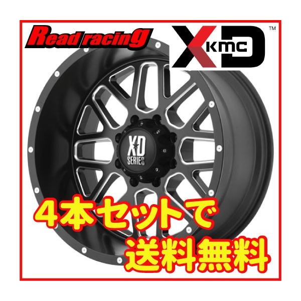 【送料込み】KMC XD SERIES/33X12.50R20LT/タイヤ 4本 KMC KMC XD XD820 GRENADE 18X8.0J 5H/130 +48 4本SETで￥188,800 全国