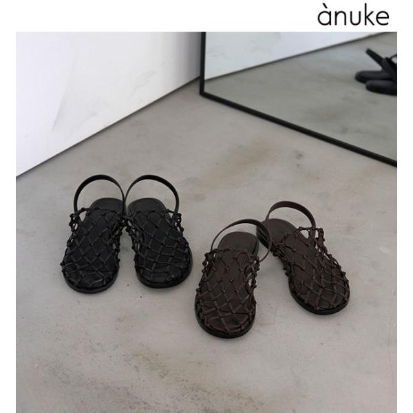 anuke Braid Flat Shoes ブラック36 ànuke online store（アンヌーク） / Braid Flat ShoesBraid