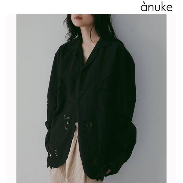 anuke（アンヌーク） 【SOLD OUT】anuke Cutwork Opencollar Shirts