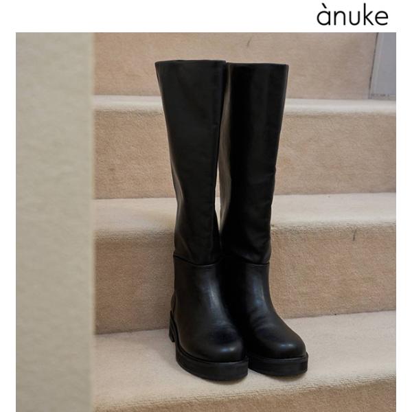 即日発送(火曜除く)/anuke アンヌーク Ecoleather Long Boots 62521007  2026秋冬 キャンセル返品不可