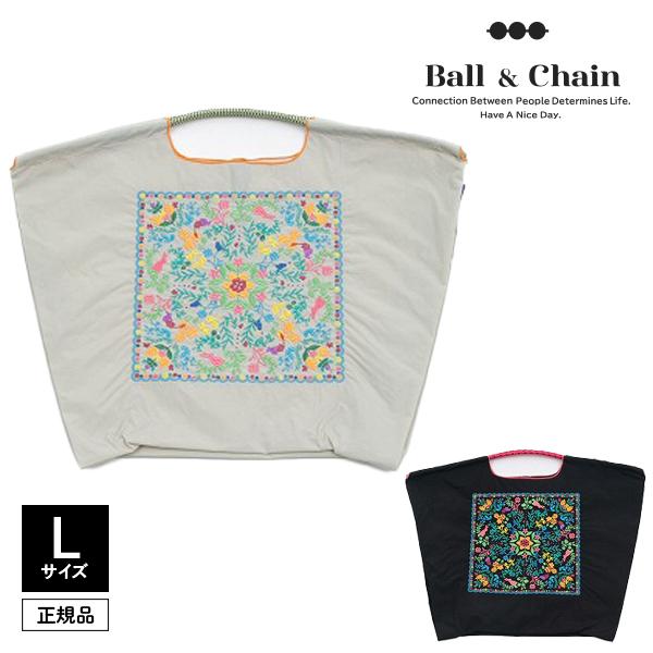 土日祝も即日発送/正規品保証/Ball&Chain ボールアンドチェーン Floral bandana-L 301151 Lサイズ エコバッグ 検品後発送 2way