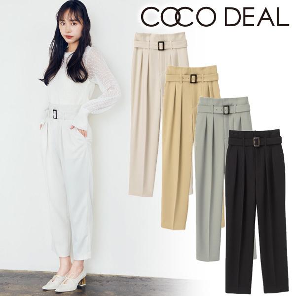 Sale40 Off Cocodeal ココディール ハイウエストベルト付きテーパードパンツ 新作 キャンセル返品不可 翌営業日発送 Co セレクトショップreal 通販 Yahoo ショッピング