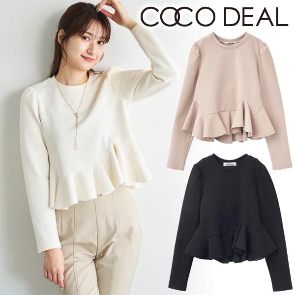 追加生産決定】予約商品/COCODEAL ココディール アシメペプラム 