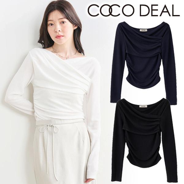 ココディール 即日発送/COCODEAL オフショルタックカットソー